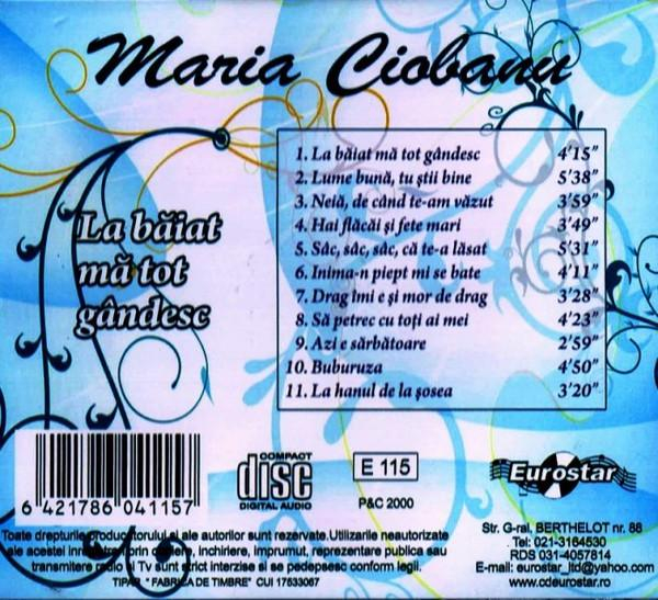 Maria Ciobanu - La Băiat Mă Tot Gândesc [2]