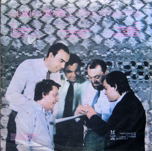 Maria Cîrneci - Cîntece Lăutărești, (Disc Vinil) [2]