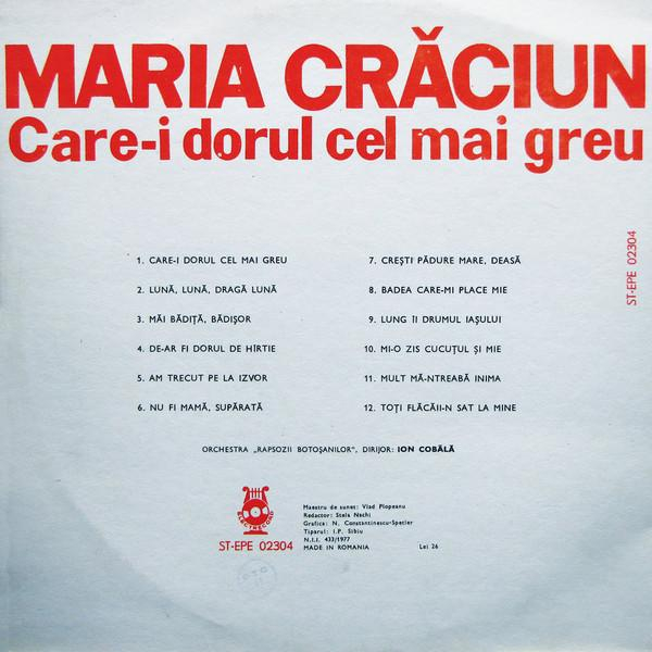 Maria Crăciun - Care-i Dorul Cel Mai Greu [2]