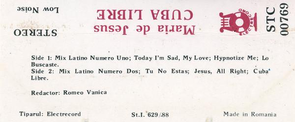 Maria De Jesus - Cuba Libre , (Casetă Audio) [2]