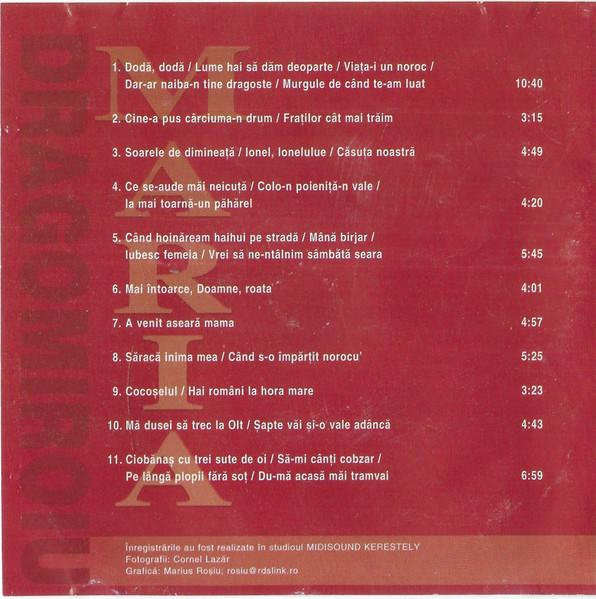Maria Dragomiroiu - Mai Întoarce Doamne Roata (Cântece De Petrecere) [2]