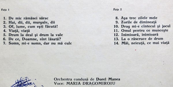 Maria Dragomiroiu – Of, Lume, Cum Ești Făcută – Cîntece De Dor Și Of (VINIL) [2]