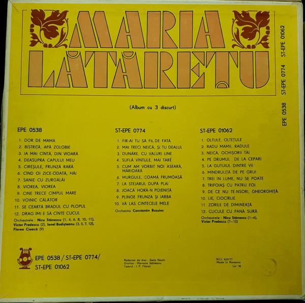 Maria Lătărețu - Maria Lătăreţu, (Disc Vinil) [2]