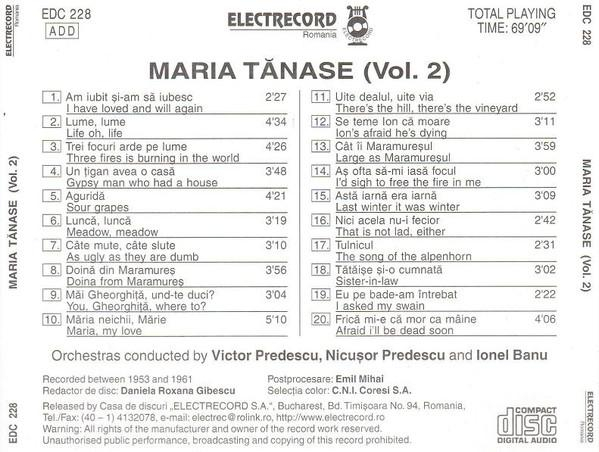 Maria Tănase - 2 (CD Audio) [2]