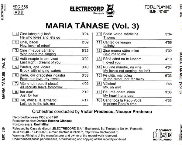 Maria Tănase - Maria Tănase (Vol. 3) [2]