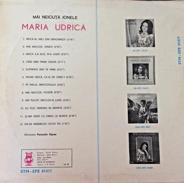 Maria Udrică - Măi Neicuță Ionele [2]