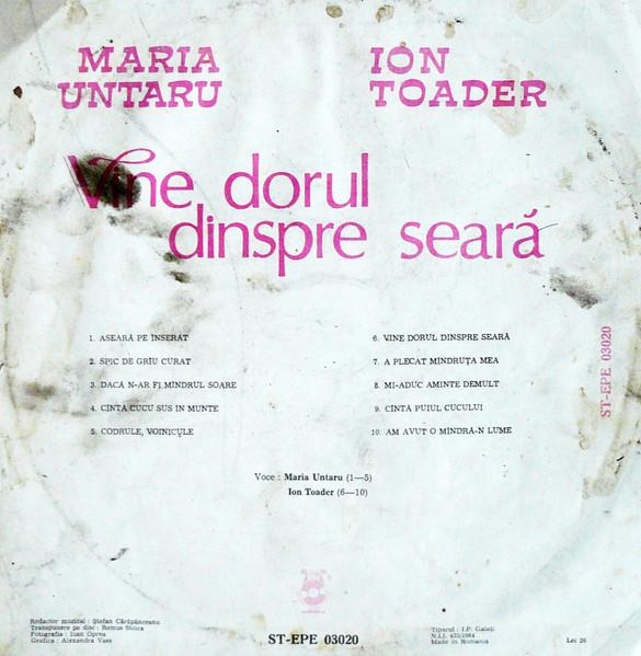 Maria Untaru - Vine Dorul Dinspre Seară [2]