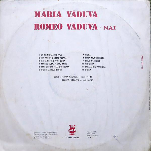 Maria Văduva - Maria Văduva / Romeo Văduva, (Disc Vinil) [2]