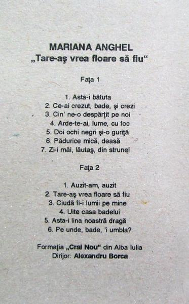 Mariana Anghel - Tare-aș Vrea Floare Să Fiu  (Caseta Audio) [2]