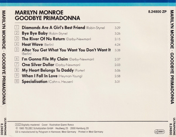 Marilyn Monroe - Goodbye Primadonna (CD) [2]