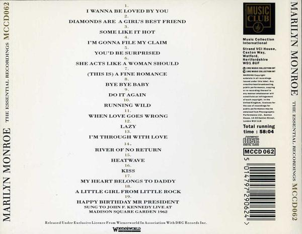 Marilyn Monroe - The Essential Recordings (CD) [2]