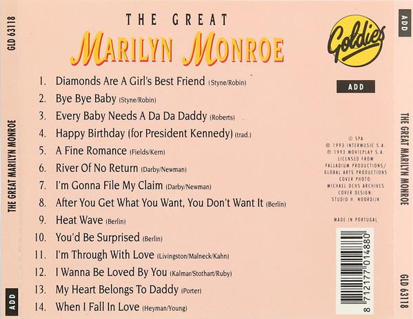 Marilyn Monroe - The Great Marilyn Monroe , (CD) [2]