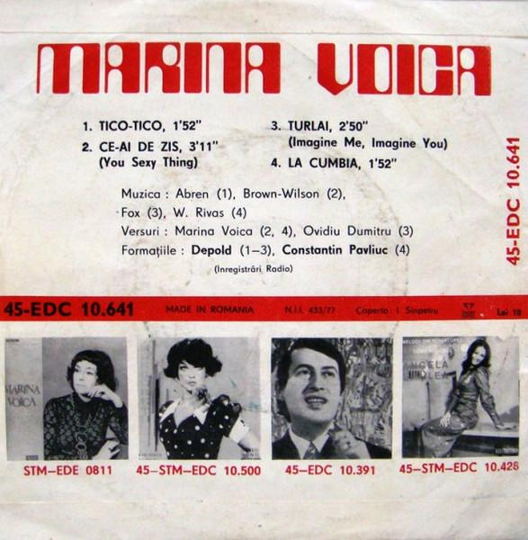 Marina Voica - Tico-Tico / Ce Ai De Zis / Turlai / La Cumbia (Disc Vinil) [2]