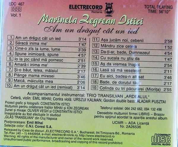 Marinela Zegrean Istici - Am Un Drăguţ Cât Un Ied (Vol. 1) [2]