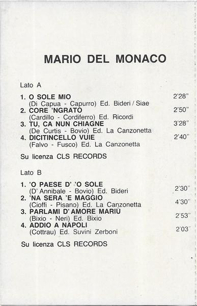 Mario Del Monaco - Mario Del Monaco (Caseta Audio) [2]