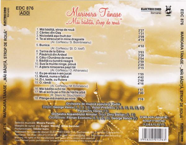 Marioara Tănase - Măi Bădiță, Strop De Rouă [2]
