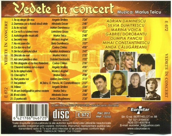 Marius Țeicu – Vedete În Concert (CD) [2]