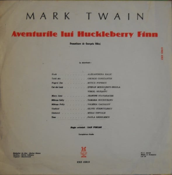 Mark Twain (2) – Aventurile Lui Huckleberry Finn (VINIL) [2]