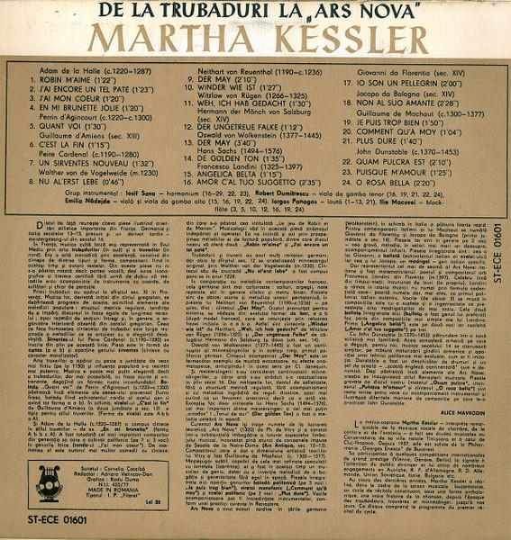 Martha Kessler - De La Trubaduri La "Ars Nova" (Pagini Vocale Din Evul Mediu Și Renaștere) [2]
