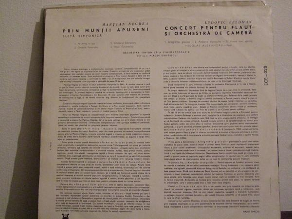 Marțian Negrea - Prin Munții Apuseni (Suita Simfonică) / Concert Pentru Flaut Și Orchestră De Cameră (Disc Vinil) [2]