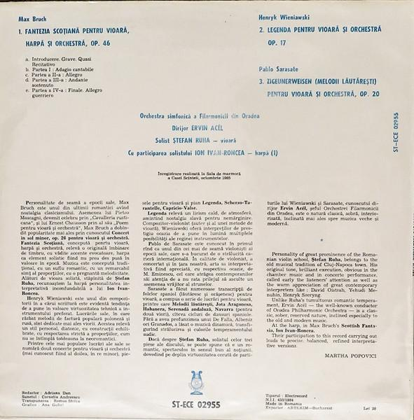 Max Bruch - Ștefan Ruha (Disc Vinil) [2]