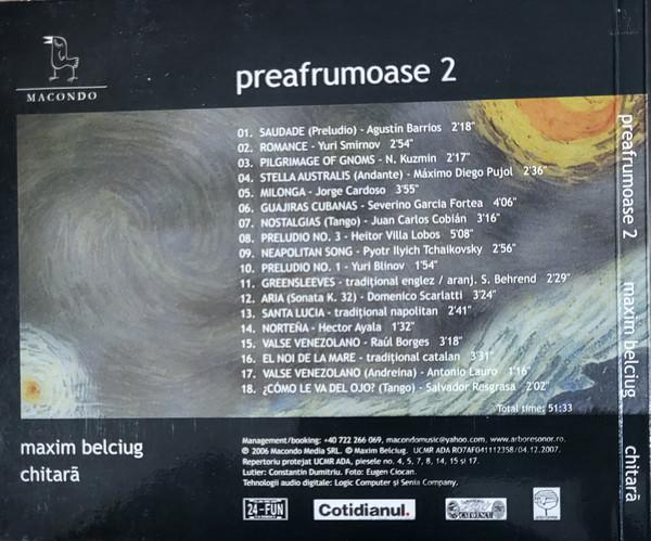 Maxim Belciug - Preafrumoase 2, (CD) [2]