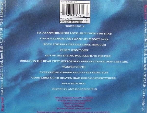 Meat Loaf - Bat Out Of Hell II: Back Into Hell (CD Audio) [2]