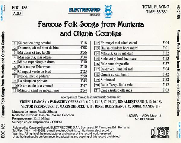 Meet Romania Vol. 1 - Famous Folk Songs From Muntenia And Oltenia Counties [2]