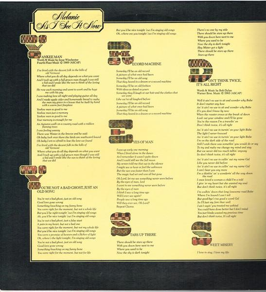Melanie  - As I See It Now [2]