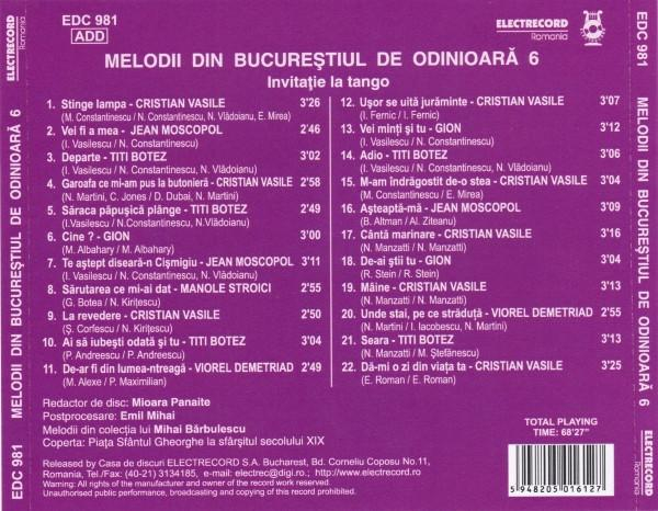 Melodii Din Bucureștiul De Odinioară 6 – Invitație La Tango [2]