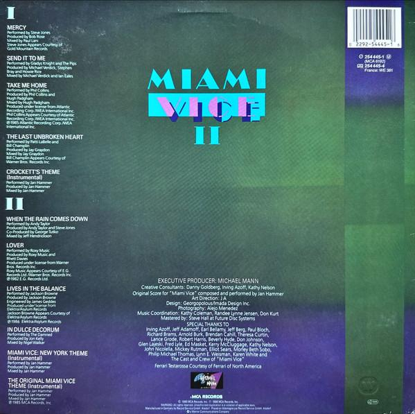 Miami Vice II (New Music From The Television Series, "Miami Vice" Starring Don Johnson And Philip Michael Thomas), (Disc Vinil) [2]