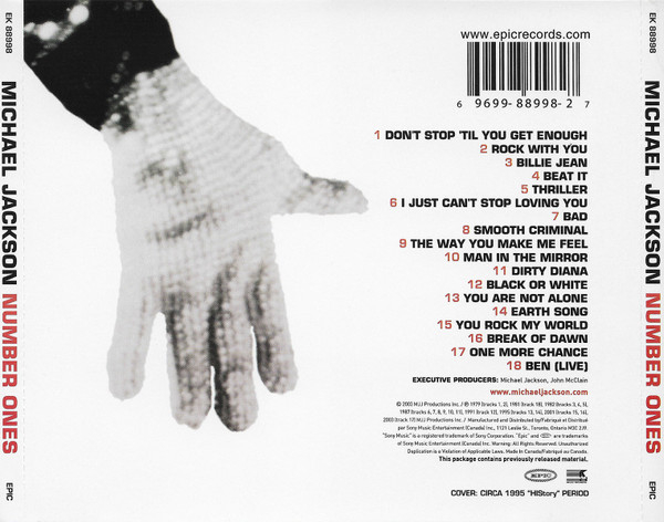 Michael Jackson – Number Ones (CD)