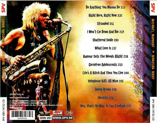 Michael Monroe - Whatcha Want (CD) [2]