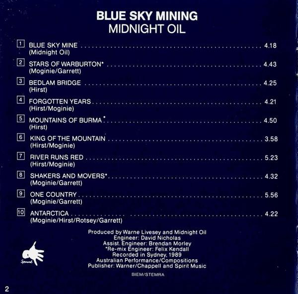 Midnight Oil - Blue Sky Mining [2]