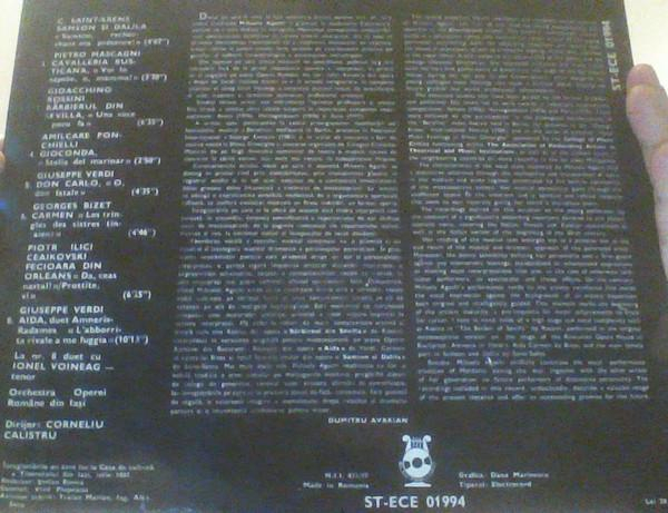 Mihaela Agachi - The Enjoyment Of Opera = Arii Din Opere, (Disc Vinil) [2]