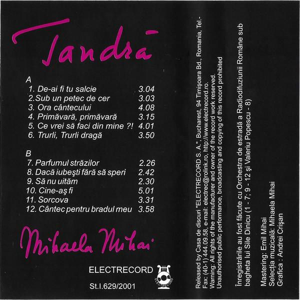 Mihaela Mihai - Tandră, (Casetă Audio) [2]