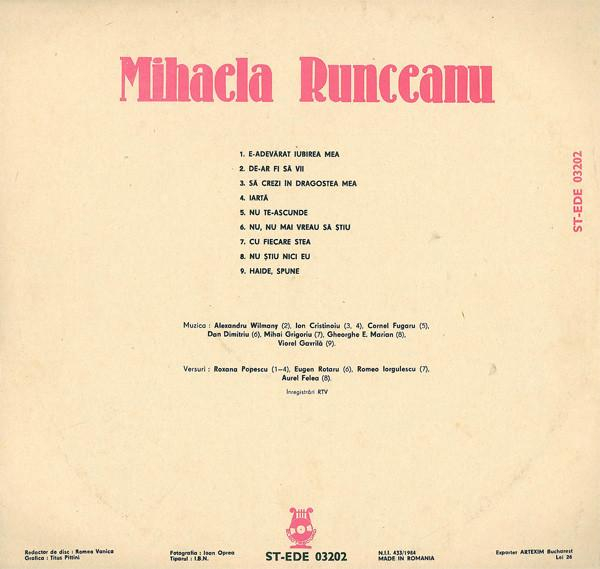 Mihaela Runceanu - Mihaela Runceanu, (Disc Vinil) [2]
