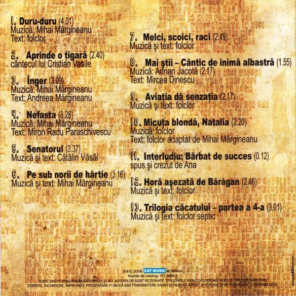 Mihai Mărgineanu - Pe Sub Norii De Hârtie, (CD) [2]