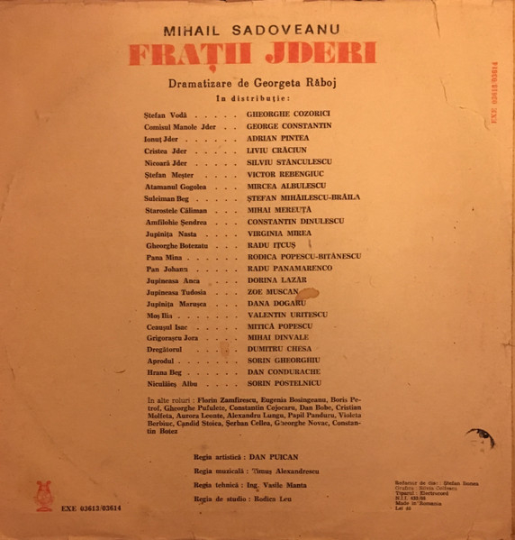 Mihail Sadoveanu – Frații Jderi (VINIL) [2]