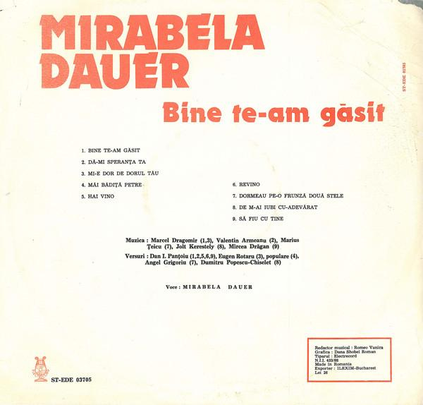 Mirabela Dauer - Bine Te-am Găsit [2]