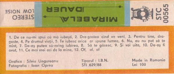 Mirabela Dauer - De Ce Nu-mi Spui (Caseta Audio) [2]