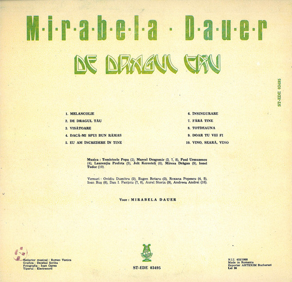Mirabela Dauer - De Dragul Tău [2]