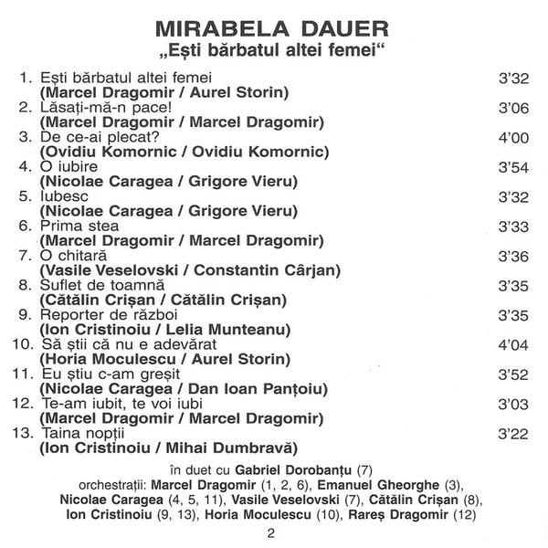 Mirabela Dauer - Ești Bărbatul Altei Femei [2]