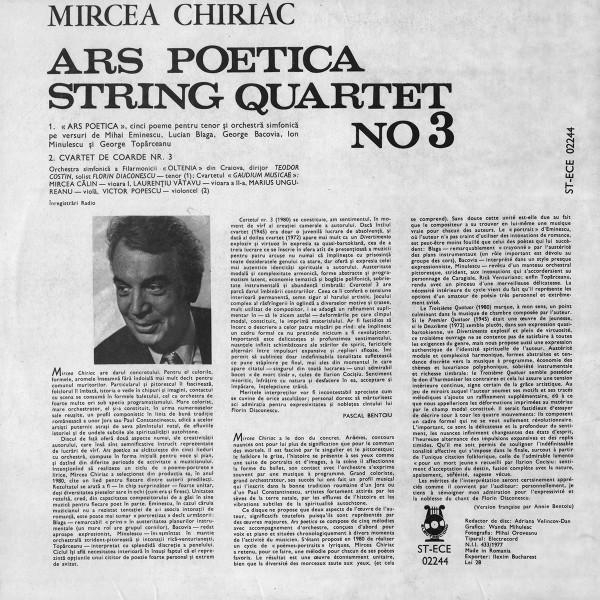 Mircea Chiriac - Ars Poetica / String Quartet No 3 [2]