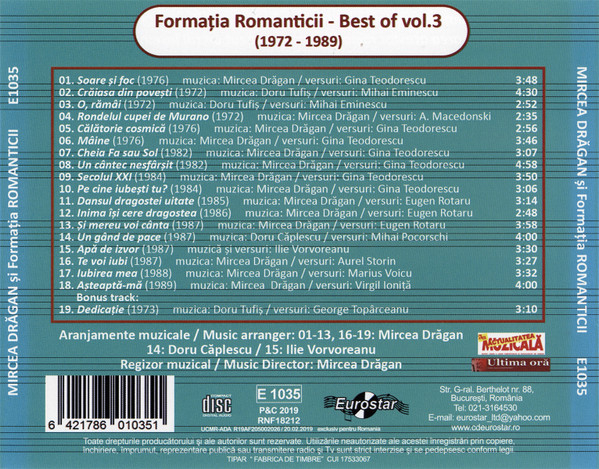 Mircea Drăgan - Formația Romanticii* – Best Of 3 (CD) [2]