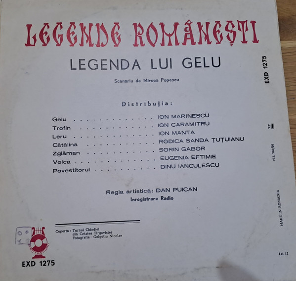Mircea Popescu – Legenda Lui Gelu (DISC VINIL) [2]
