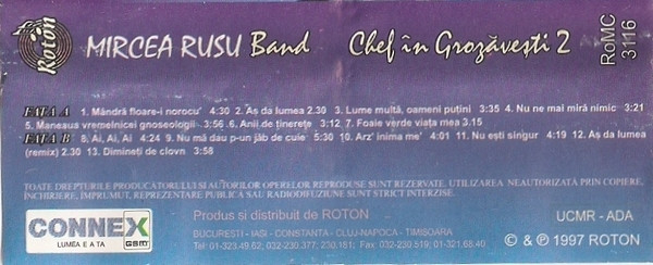 Mircea Rusu Band - Chef În Grozăvești 2 , (Casetă Audio) [2]