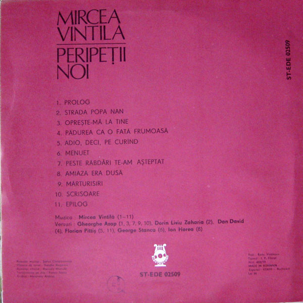 Mircea Vintilă – Peripeții Noi (VINIL) [2]