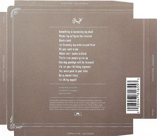 Morrissey - Years Of Refusal , (CD) [2]