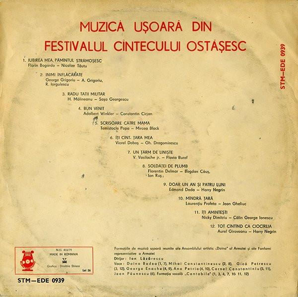 Muzică Ușoară Din Festivalul Cîntecului Ostășesc [2]